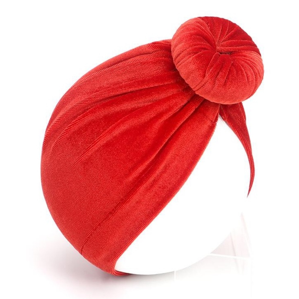 Baby Velvet Top Knot Turban Hat Toddler